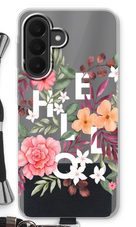 Hello in flowers