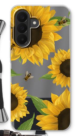 Sunflower and bees