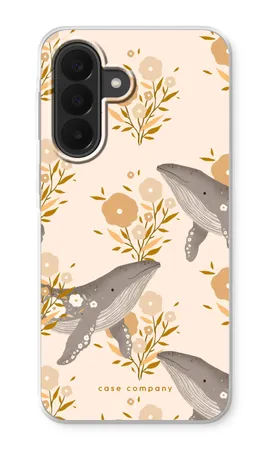 Floral Whales, Samsung Galaxy A27 soft case