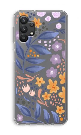 Flowers with blue leaves