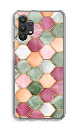 Hexagons in stained glass