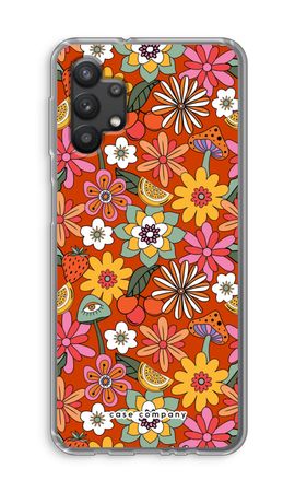 Retro Flowers - Red
