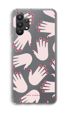Hands pink