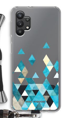 Coloured triangles blue