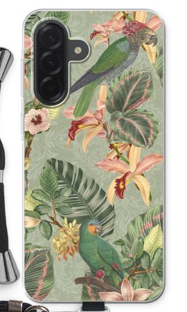 Tropical jungle parrot