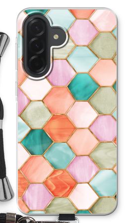 Hexagons in stained glass