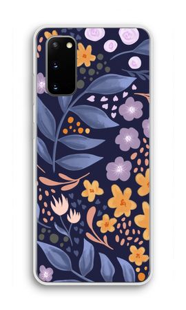 Flowers with blue leaves