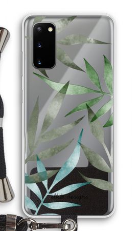 Tropical watercolor leaves