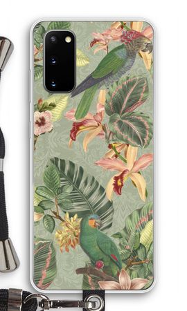 Tropical jungle parrot