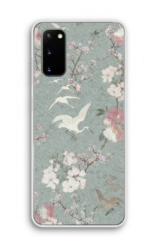 Japanese crane birds blossom