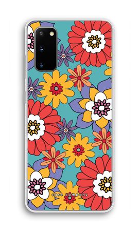 Retro Flowers - Blue