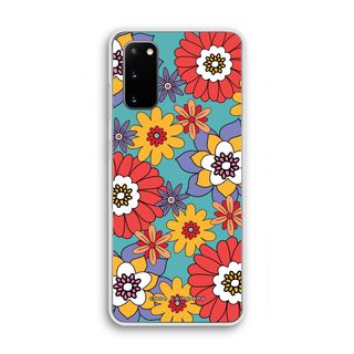 Retro Flowers - Blue