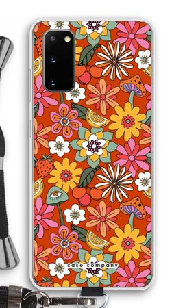 Retro bloemen - Rood