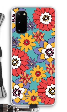 Retro bloemen - Blauw