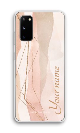 Gold Lines Namecase - Blush