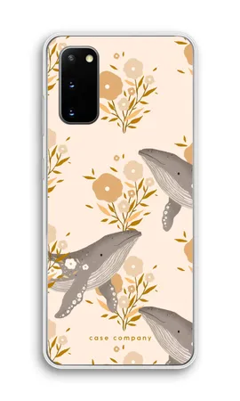 Floral Whales, Coque souple Samsung Galaxy S20