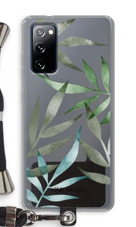 Tropical watercolor leaves