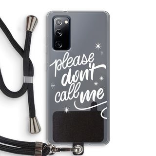 Don't call