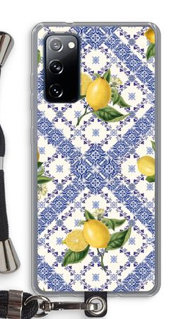 Blue tiles and lemons