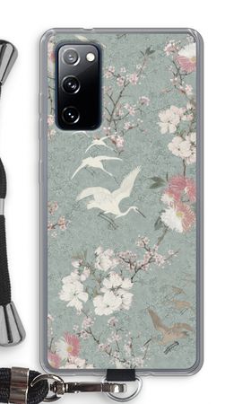 Japanese crane birds blossom