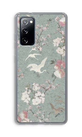 Japanese crane birds blossom