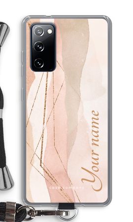 Gold Lines Namecase - Blush