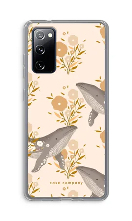 Floral Whales, Mehki ovitek Samsung Galaxy S20 FE / S20 FE 5G