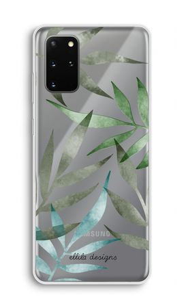 Tropical watercolor leaves