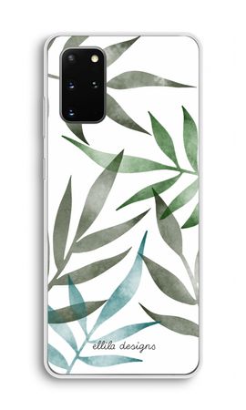 Tropical watercolor leaves