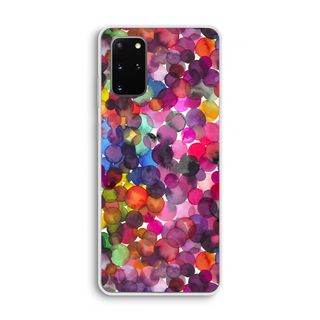 Overlappende waterverfstippen