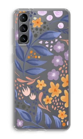 Flowers with blue leaves