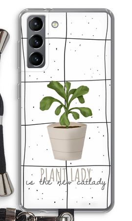 Houseplant on windowpane