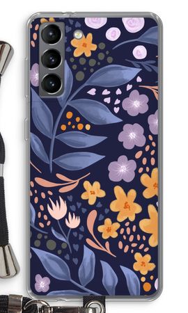 Flowers with blue leaves