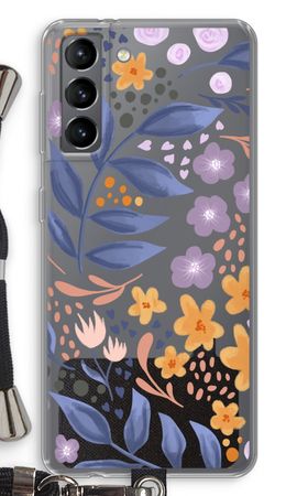 Flowers with blue leaves