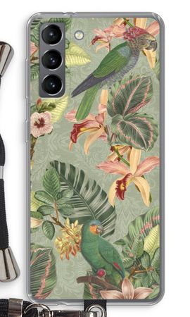 Tropical jungle parrot