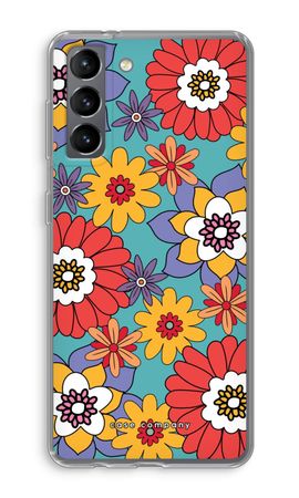 Retro Flowers - Blue