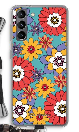 Retro Flowers - Blue