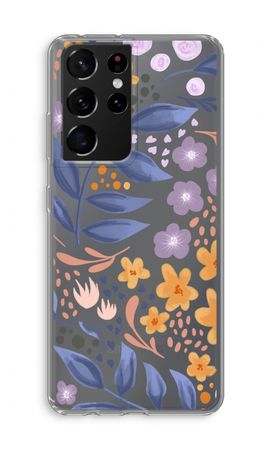 Flowers with blue leaves