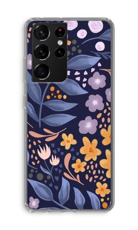 Flowers with blue leaves