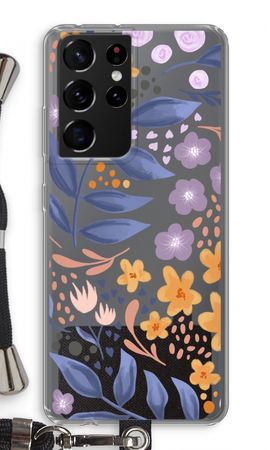 Flowers with blue leaves