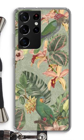 Tropical jungle parrot