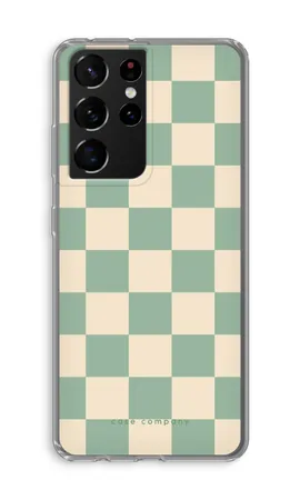 Checkered Mint, Samsung Galaxy S21 Ultra weiche Hülle