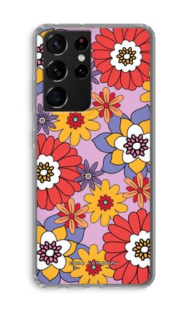 Retro Flowers - Purple