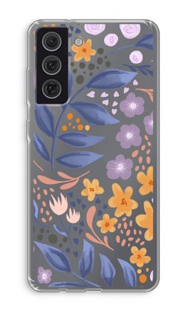 Flowers with blue leaves