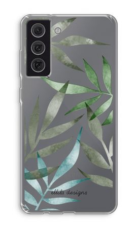 Tropical watercolor leaves