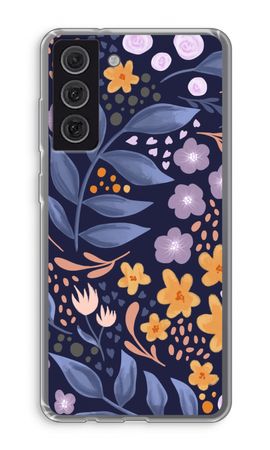 Flowers with blue leaves