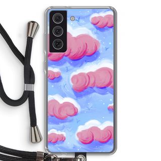 Roze wolken met vogels