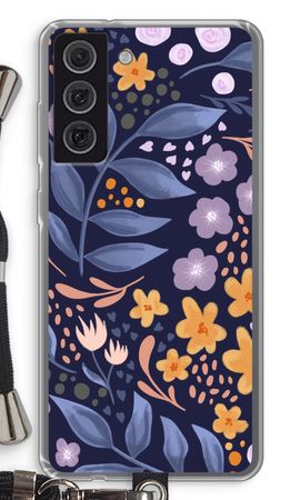 Flowers with blue leaves