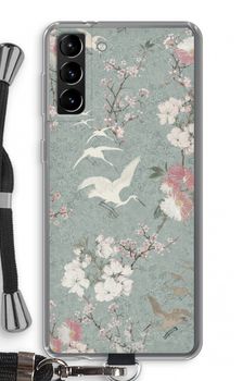 Japanese crane birds blossom