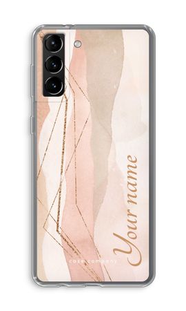 Gold Lines Namecase - Blush